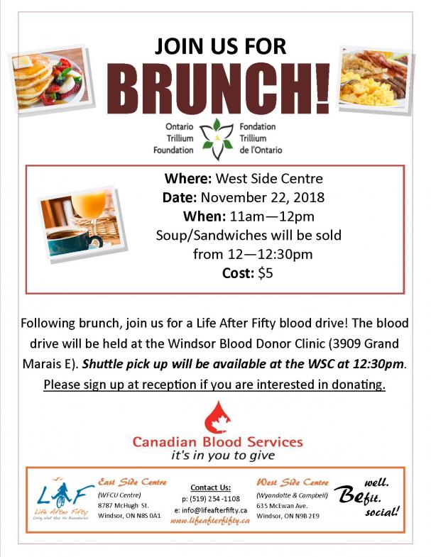 Brunch and Blood Drive